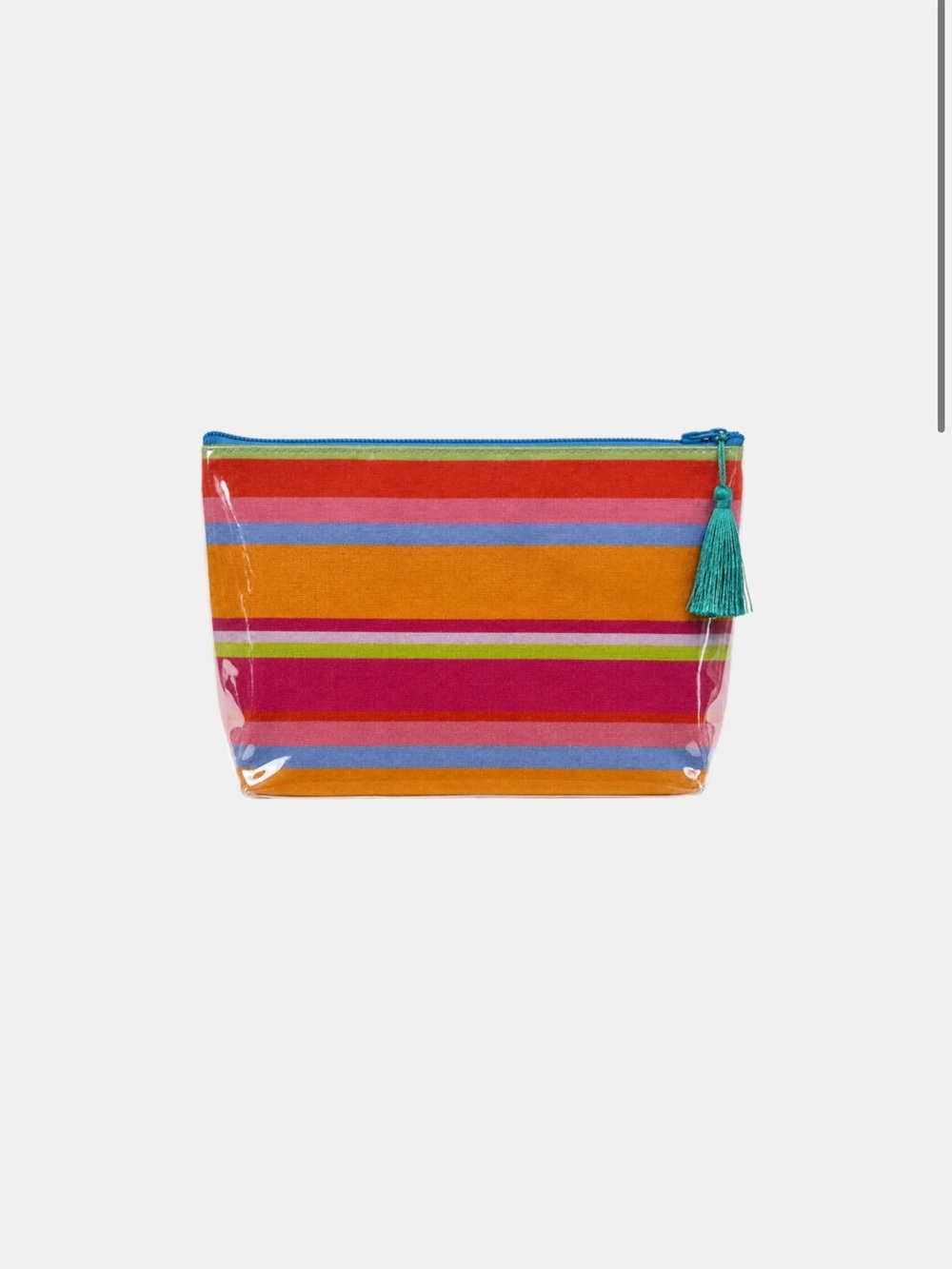 Dairy boy SHELL & SAIL MAKEUP BAG: POPSICLE STRIPE LARGE